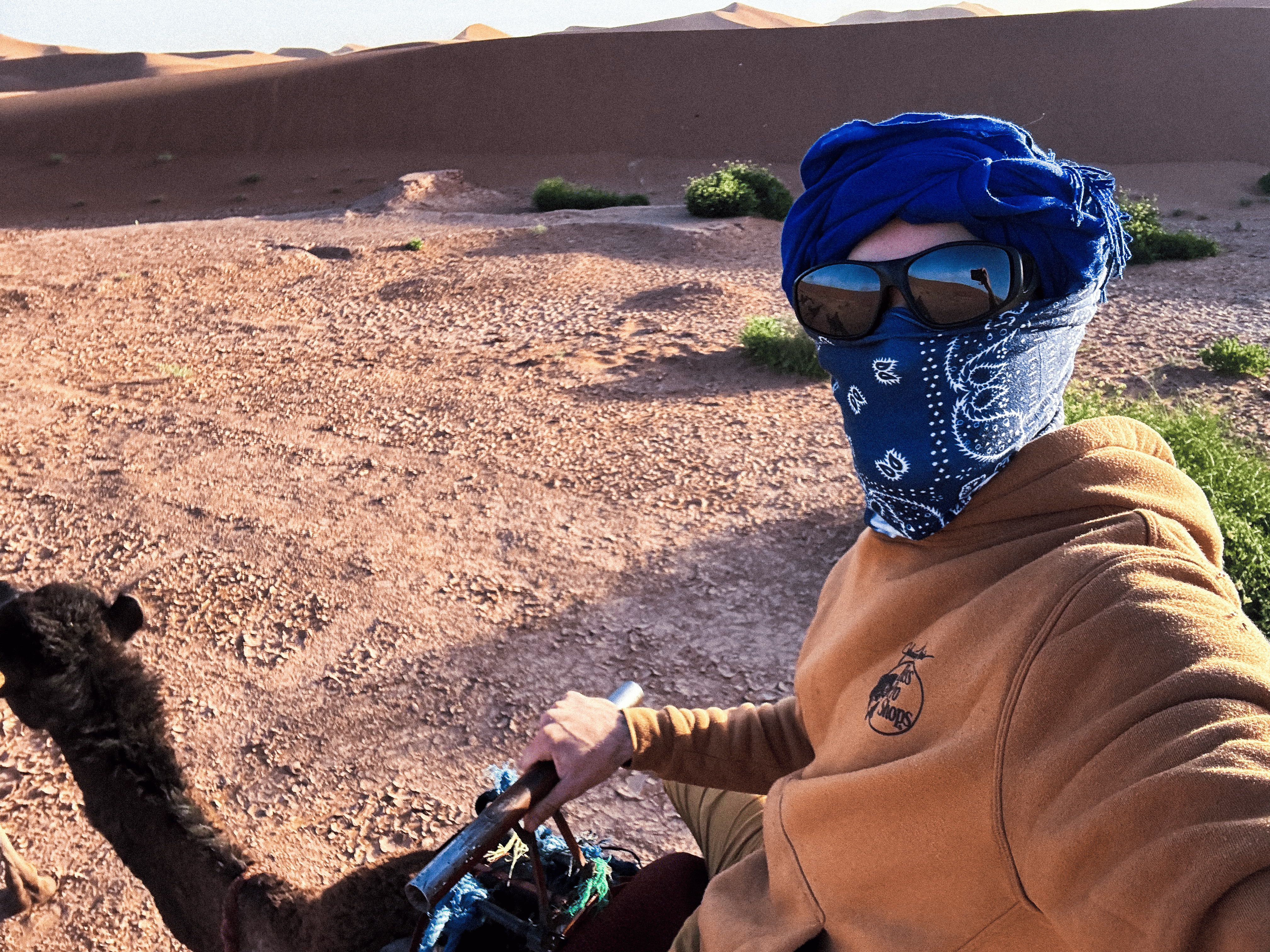 Michael Saye in the desert